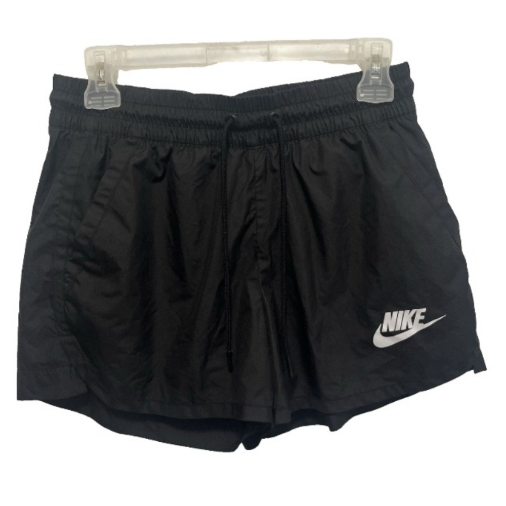 Nike NSW Shorts Womens S Black Woven Athletic Mesh Lined Gym Pockets AO4546 010